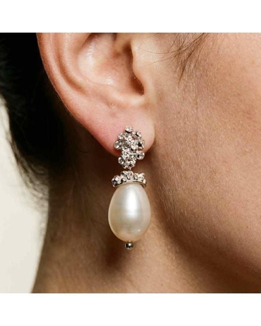 Dainty London Natural Baroque Pearl Earrings
