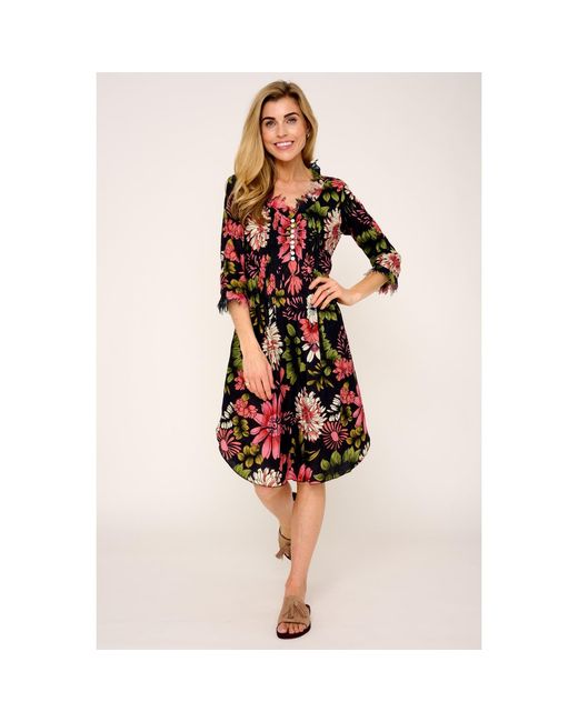 At Last Red Annabel Cotton Tunic