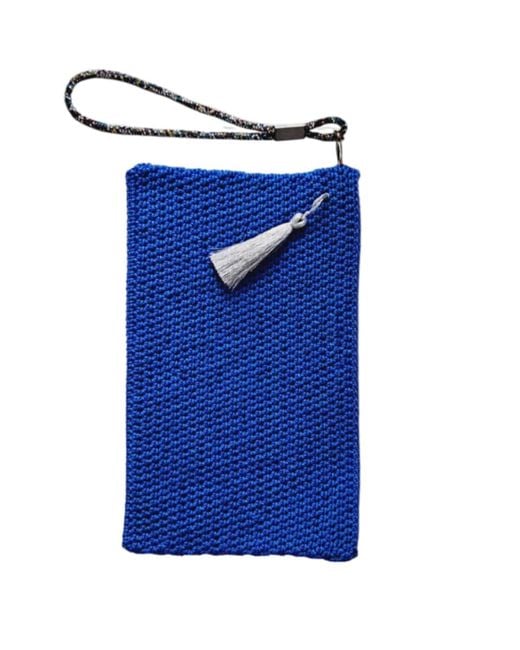 Springmoonatelier Blue Handmade Clutch Bag – Elegant And Chic