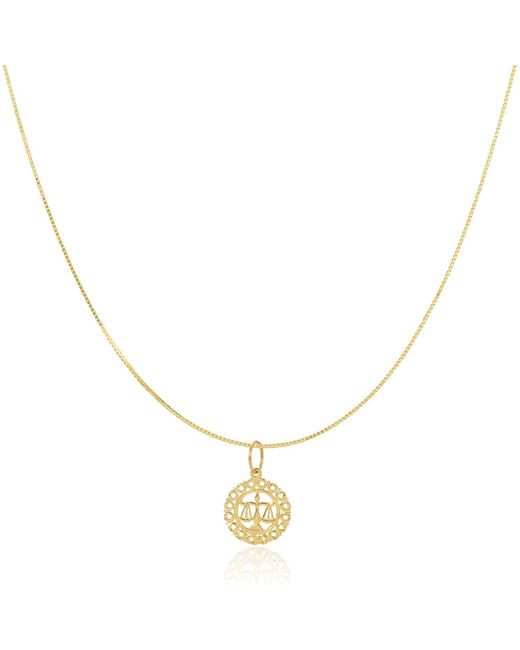 Maya Brenner Metallic Zodiac Necklace