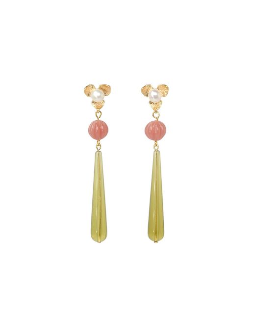 Malolo Jewelry Multicolor Petal Mist Earrings
