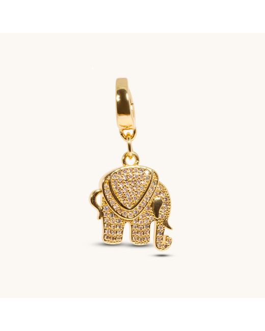Alexie of Athens Metallic Prosperity Elephant Clip On Charm