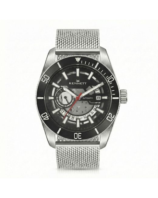 Kennett Watches & Accessories Metallic Viktor Automatic Watch Milanese Mesh Strap for men