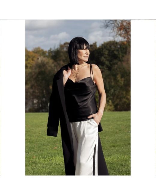Sasha La Mer Black Uma Top, Diamond
