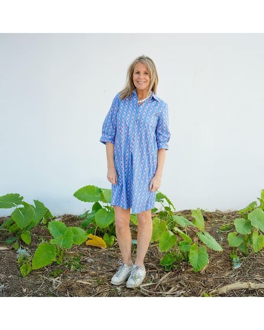 Mary Marshmallow Blue Delray Dress