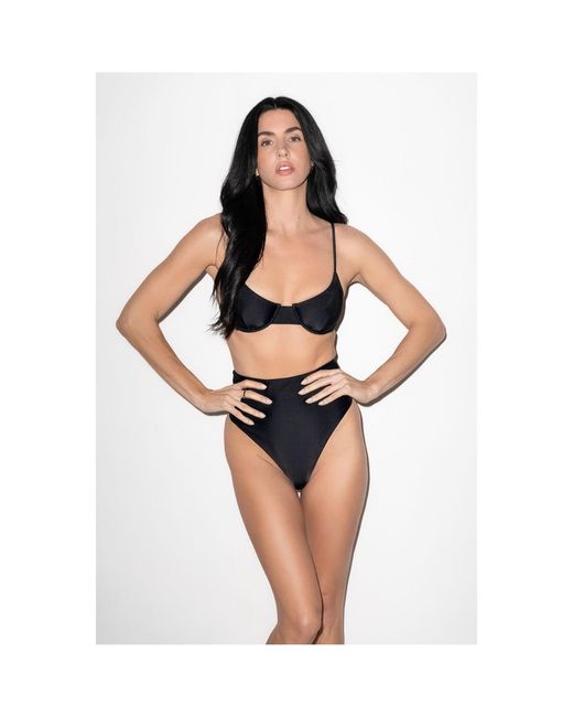 Playaluxe Black Palermo Underwire Bikini Top