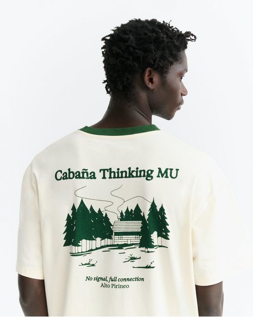 Thinking Mu White Pirineo Aaron T-Shirt for men