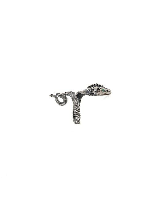 Ebru Jewelry Metallic Sterling Rebirth Snake Ring