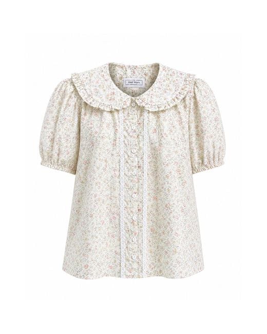 The Well Worn White The Luna Blouse – Primrose
