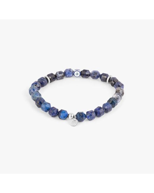Tateossian Blue Hexade Evil Eye Bracelet for men