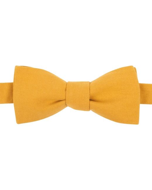 LE COLONEL Yellow Mustard Bow Tie for men