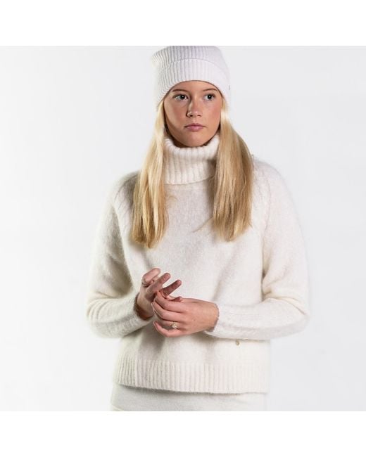 tirillm White Ma Mohair Sweater With Great Details