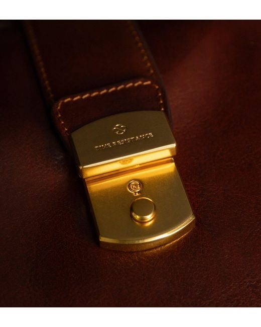 Time Resistance Brown Large Leather Doctor Bag for men