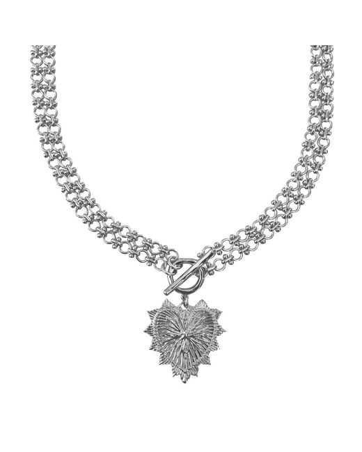IN CAUDA VENENUM Metallic Freya Necklace