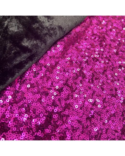 Quillattire Purple Retro Sequin & Velvet Jumper