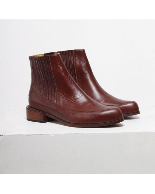 Mafalda Purple Cordelia Nutella Ankle Boots