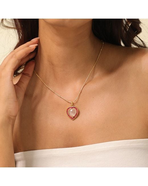 GEM BAZAAR Metallic The Love Heart Pendant