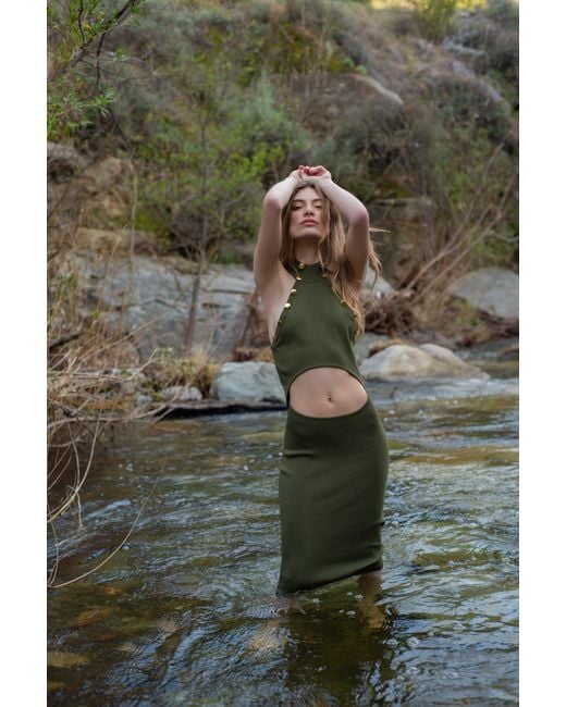 Catnip and Seaweed Green The Dryad Midi Dress