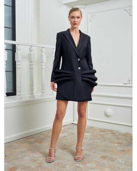 Lumina Eligma Black The Alien Blazer Dress