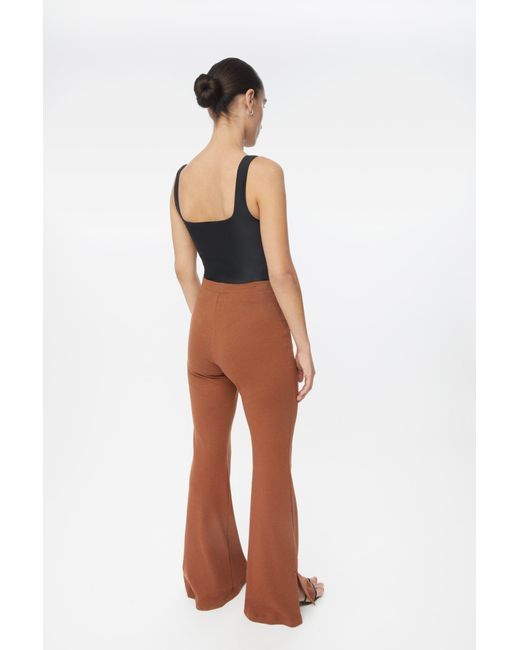 Dāl the Label White Neutrals Wool Blend Knit Pants
