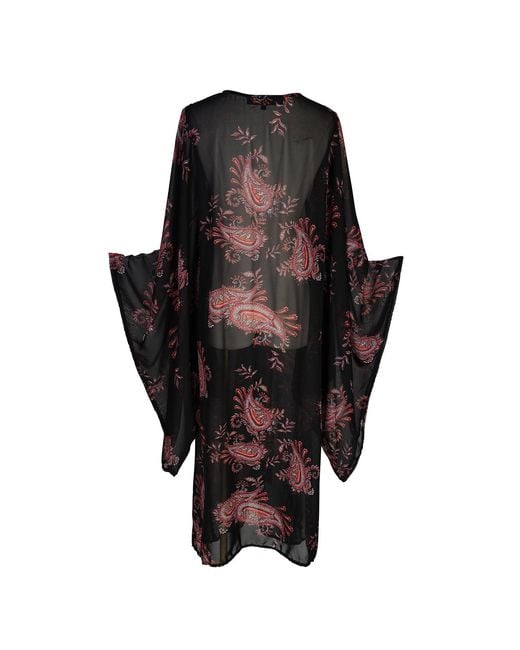 Jennafer Grace Black Vera Paisley Kimono