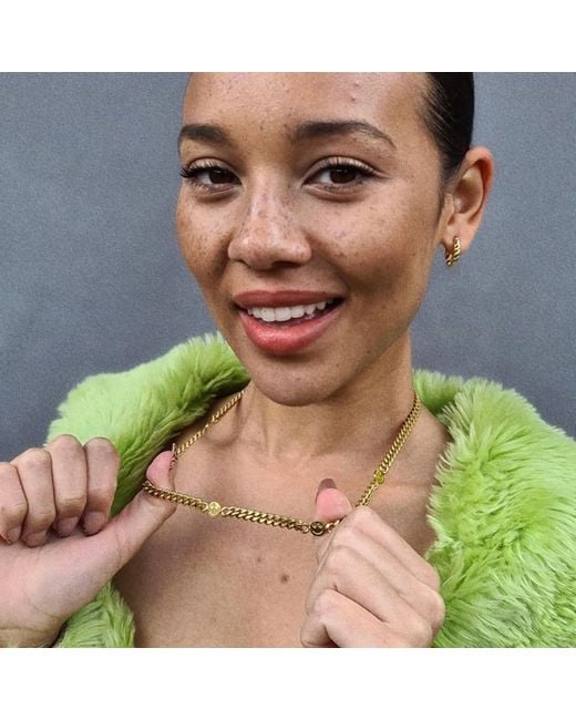 Hoops + Chains LDN Metallic Smiley Chain