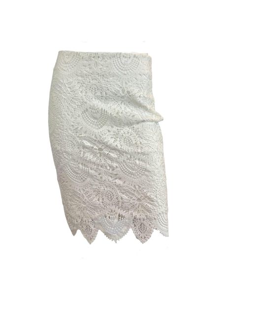 SNIDER Gray Flora Skirt
