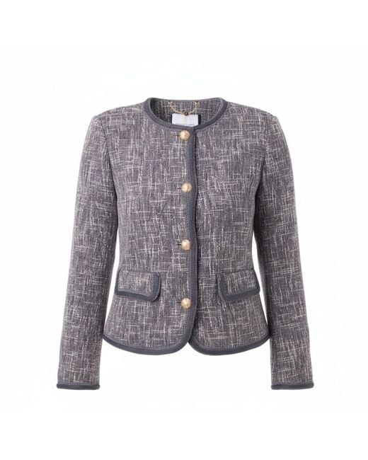 Franchetti Bond Gray Milana Weave Jacket