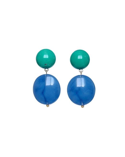 Malolo Jewelry Blue Minigami Earrings Natsu