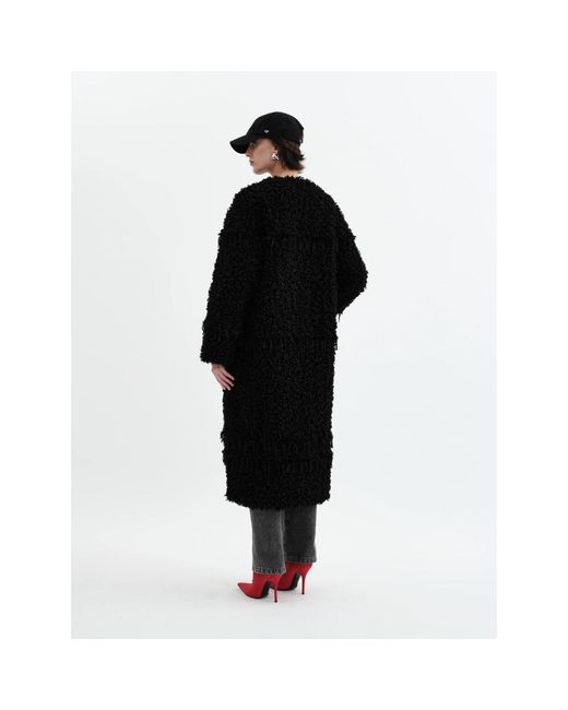 Jakke Black Arc Lines Coat