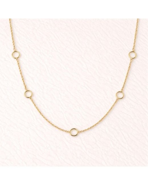 Lily Flo Jewellery Metallic Karma Circle Chain Necklace