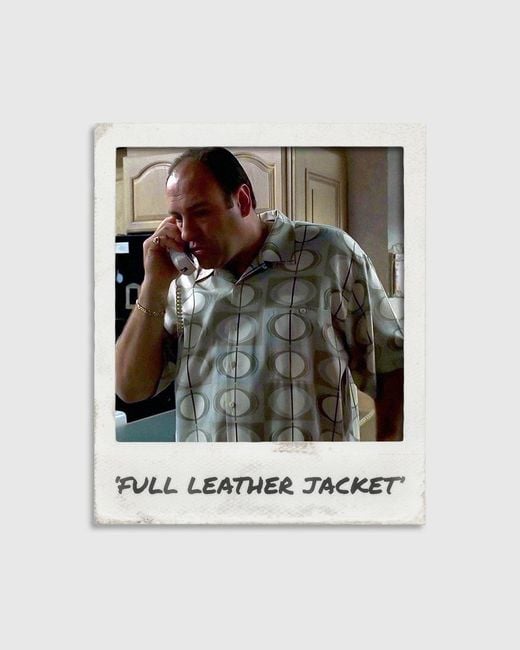 Far Afield Blue Full Leather Jacket Shirt for men