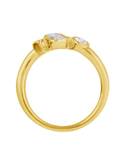Artisan Metallic Multi Shape Diamond Cluster Ring