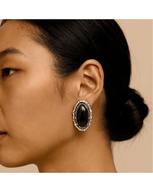 Zepplin the Label Black Fortuna Earrings