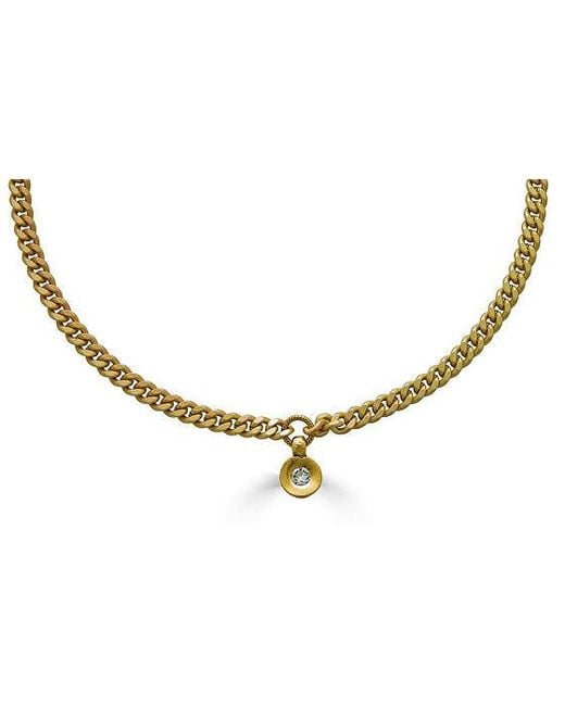 Loni Paul Jewelry Metallic Small Modern Crystal Necklace