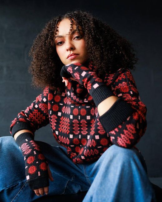 Mabli Red Carthen Merino Pullover