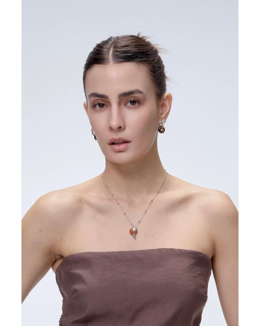 Freqnc Atelier Pink Ouroboros Earrings