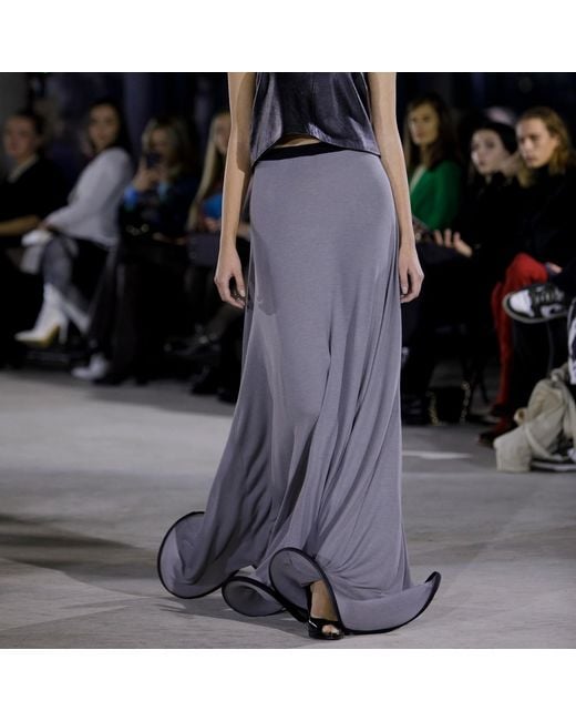 Laura Daili Gray Motion Wave Dress Skirt For Tall Fit