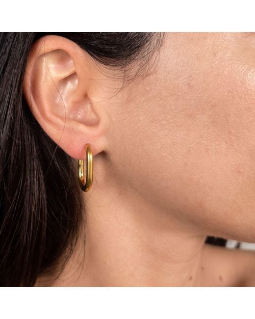 Harfi Metallic 18Ct Plated Convertible Paperclip Drop Earrings