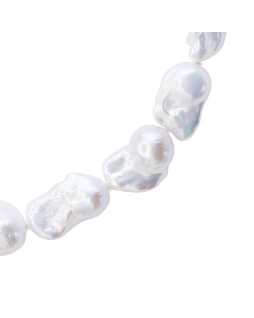 Bombyx House Metallic Extra Large Baroque Pearl Necklace