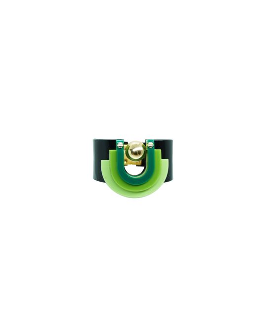 Gissa Bicalho Green Handmade Acrylic Bracelet Craft Verner