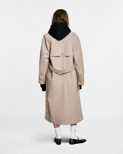 Saint One Co. Natural Idols Trench Coat Taupe X Pearl