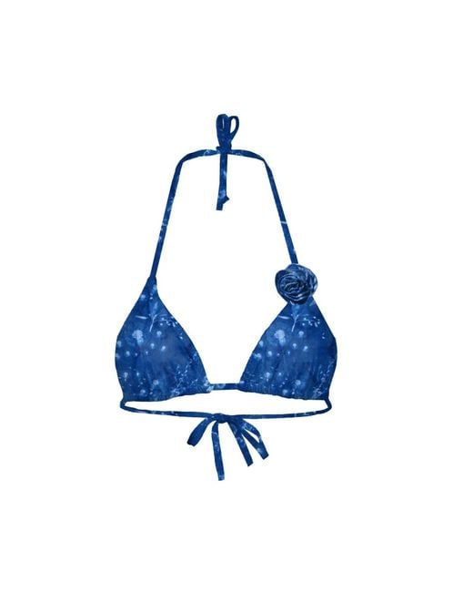 Blackbough Swim Blue Parker Triangle Top Cyanotype