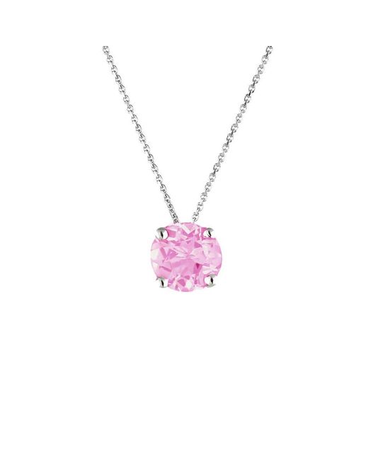 Augustine Jewels Pink Sterling Topaz Necklace
