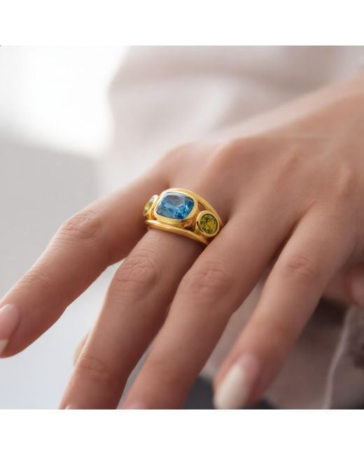 GEM BAZAAR Blue The Lulani Ring