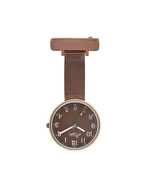 Bermuda Watch Company Brown Annie Apple Empress Interchangeable Mesh Wrist To Nurse Watch