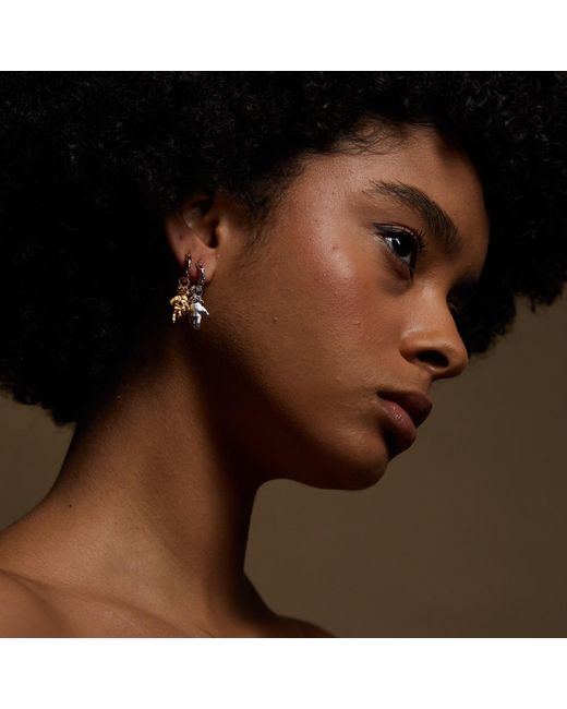 Kasun Metallic Hand Of The Protector Earrings for men