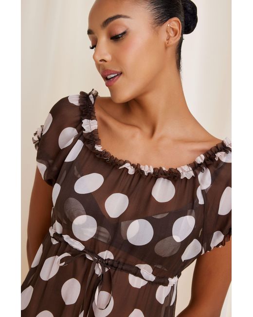 Scarlett Gasque Brown Dottie Babydoll