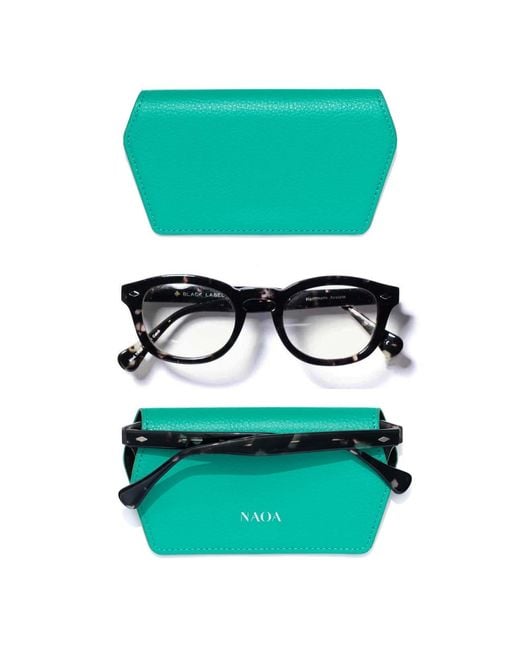 Naoa Green Slim Glasses Case Emerald