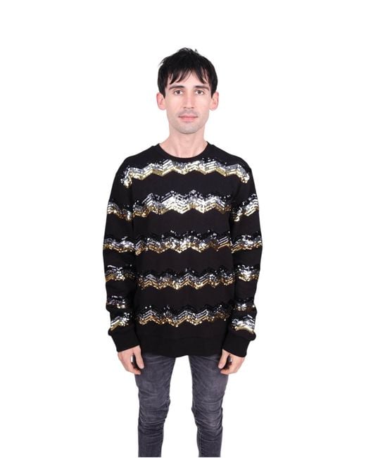 Any Old Iron Black Sparkly Peanuts Sequin Sweatshirt